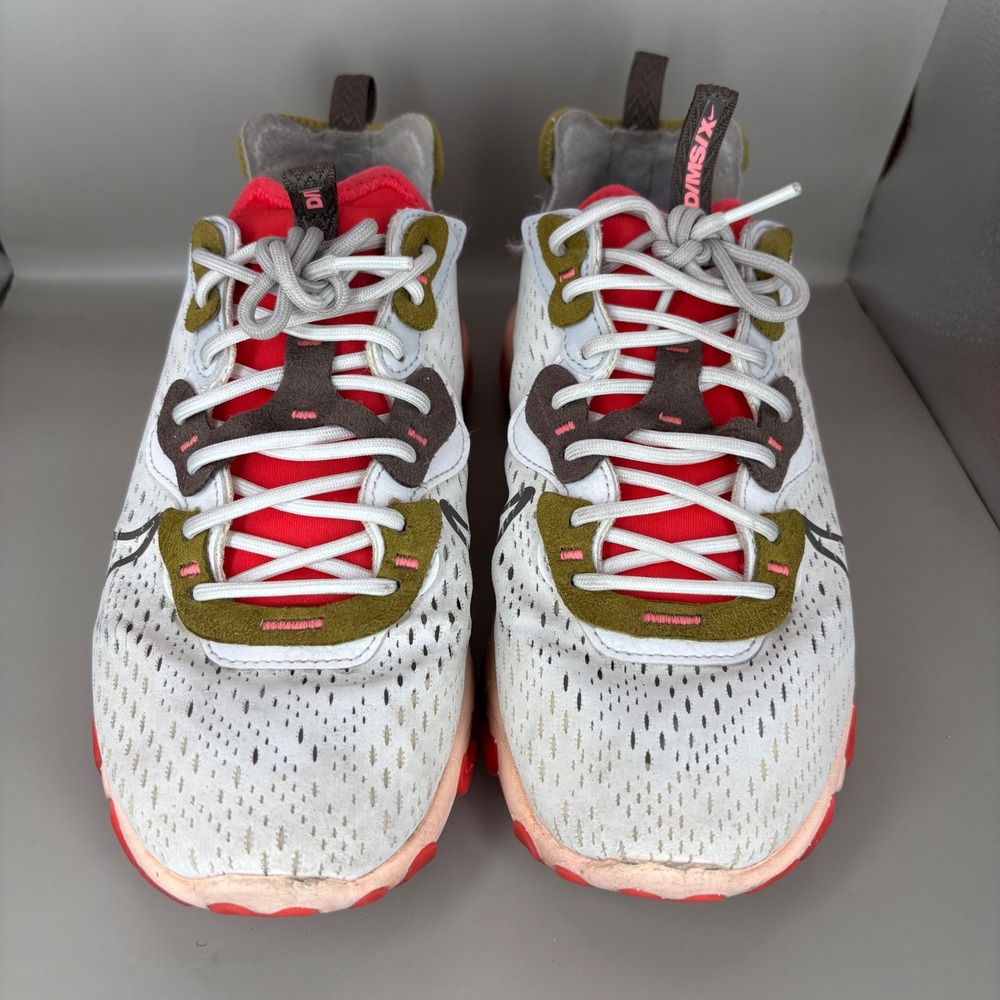 Nike React Vision DMSX Summit White Pink Womens Running Shoes CI7523102 Size 8.5 - Picture 2 of 7